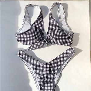 ❌❌SOLD❌❌ Black gingham bikini